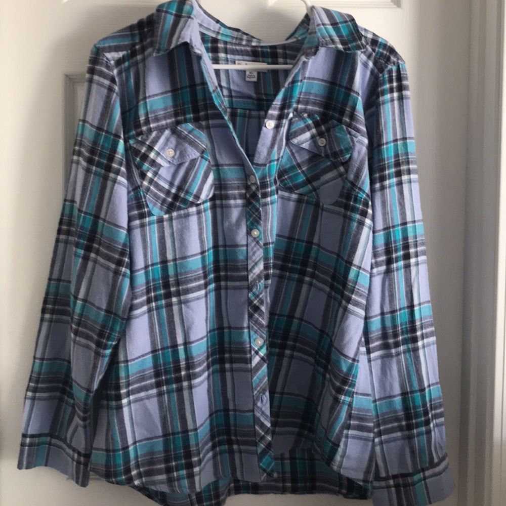 Flannel blue